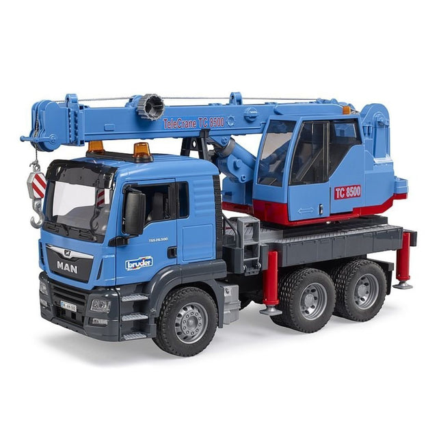 BRUDER 03771 Man TGS Φορτηγό Γερανός Ρεαλιστική Ανύψωση & Φόρτωση για Δυναμικό Παιχνίδι Κατασκευών