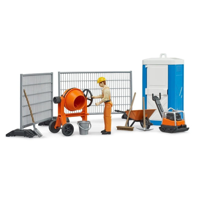 BRUDER 62008 Bworld Σετ Κατασκευών Ρεαλιστικό Περιβάλλον Εργοταξίου για Δημιουργικό Παιχνίδι