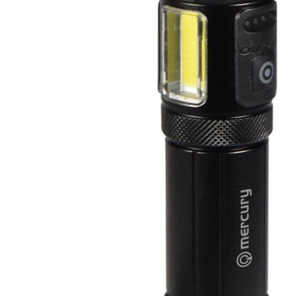 Mercury Rechargeable LED Torch Lamp SOS & Powerbank 410.306UK