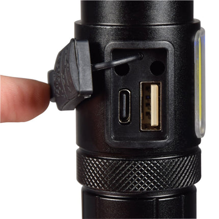 Mercury Rechargeable LED Torch Lamp SOS & Powerbank 410.306UK