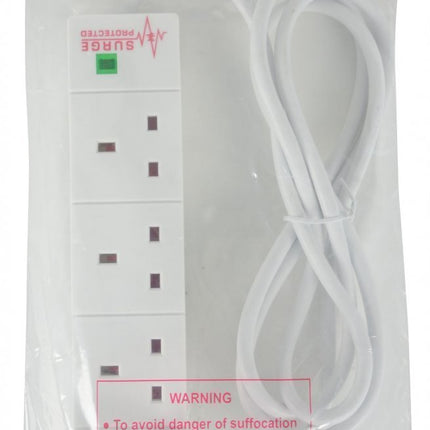 Mercury Power Extension Lead 4-Gang 2.0m Surge 430.009UK