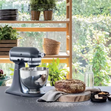 KitchenAid Κουζινομηχανή 4,3L 275W με 10 Ταχύτητες 5KSM95PSBCU Silver