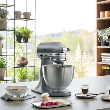 KitchenAid Κουζινομηχανή 4,3L 275W με 10 Ταχύτητες 5KSM95PSBCU Silver