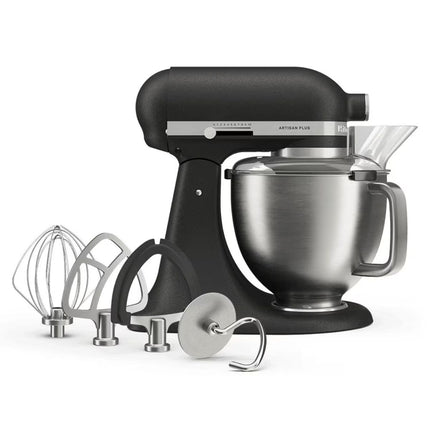 KitchenAid Artisan Plus Μίξερ Tilt-Head 4.7L 325W με Φωτισμό Μπολ, Πλανητική Κίνηση και Precision Speed Control 5KSM50PKVBBK Cast Iron Black