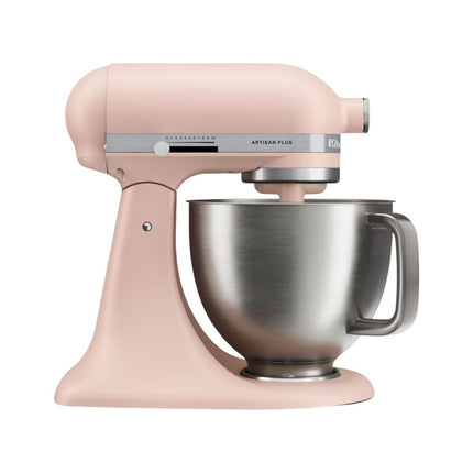 KitchenAid Artisan Plus Μίξερ Tilt-Head 4.7L 325W με Φωτισμό στο Μπολ,Πλανητική Κίνηση και Precision Speed Control 5KSM50PKVBFT Feather Pink