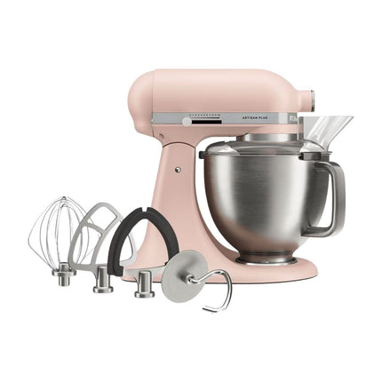 KitchenAid Artisan Plus Μίξερ Tilt-Head 4.7L 325W με Φωτισμό στο Μπολ,Πλανητική Κίνηση και Precision Speed Control 5KSM50PKVBFT Feather Pink