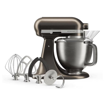 KitchenAid Artisan Plus Μίξερ Tilt-Head 4.7L 325W με Φωτισμό στο Μπολ, Πλανητική Κίνηση και Precision Speed Control 5KSM50PKVBIO Iron Ore