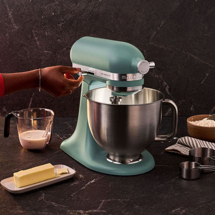 KitchenAid Artisan Plus Μίξερ Tilt-Head 4.7L 325W με Φωτισμό στο Μπολ, Πλανητική Κίνηση και Precision Speed Control 5KSM50PKVBMJ Mint Julep