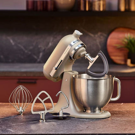 KitchenAid Artisan Plus Μίξερ Tilt-Head 4.7L 325W με Φωτισμό στο Μπολ, Πλανητική Κίνηση και Precision Speed Control 5KSM50PKVBOC Oat