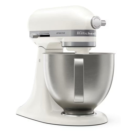 KitchenAid Artisan Plus Μίξερ Tilt-Head 4.7L 325W με Φωτισμό στο Μπολ, Πλανητική Κίνηση και Precision Speed Control 5KSM50PKVBPL Porcelain White