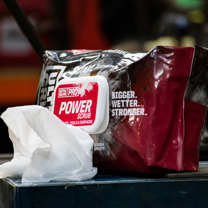 Ultragrime® Pro Power Scrub Υγρά Μαντηλάκια XXL