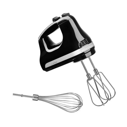 KitchenAid Classic Μίξερ Χειρός 85W 5 Ταχυτήτων με Αθόρυβο Μοτέρ και Ανοξείδωτα Εξαρτήματα 5KHM5110BOB Onyx Black
