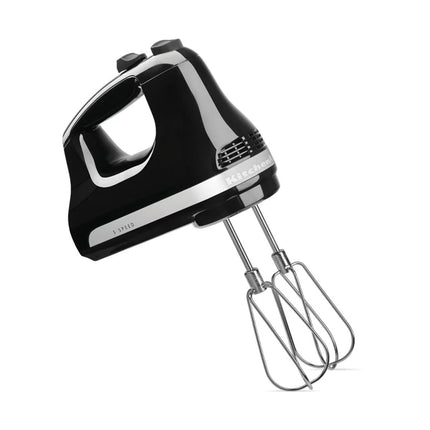 KitchenAid Classic Μίξερ Χειρός 85W 5 Ταχυτήτων με Αθόρυβο Μοτέρ και Ανοξείδωτα Εξαρτήματα 5KHM5110BOB Onyx Black