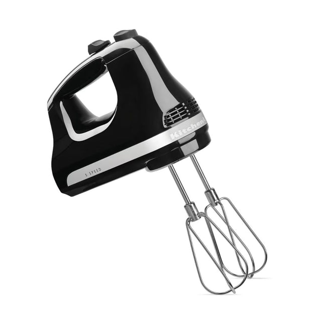 KitchenAid Classic Μίξερ Χειρός 85W 5 Ταχυτήτων με Αθόρυβο Μοτέρ και Ανοξείδωτα Εξαρτήματα 5KHM5110BOB Onyx Black