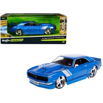 MAISTO Μινιατούρα Αυτοκινήτου Chevrolet Camaro Z/28 1968 Design Muscle 1:24, 32508 Μπλε, 3+ Ετών