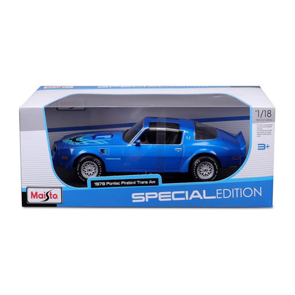 MAISTO Μινιατούρα Αυτοκινήτου Pontiac Firebird Trans Am 1978 1:18, 31464 Μπλε, 3+ Ετών