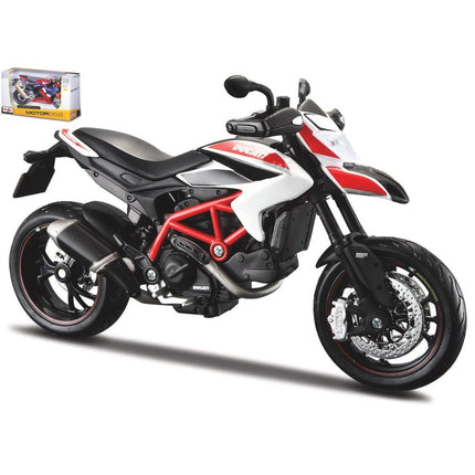MAISTO Μινιατούρα Μοτοσυκλέτας Ducati Hypermotard SP 1:12, 31101-070900 Λευκό, 3+ Ετών