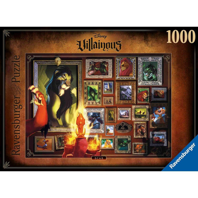 Παζλ Ravensburger Disney Villainous Scar 1000 Κομματιών 16524, 14+ Ετών