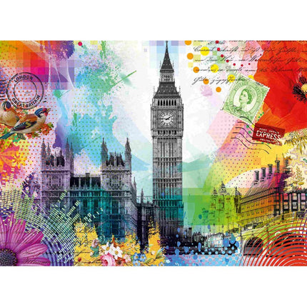 Ravensburger Παζλ Big Ben Καρτ Ποστάλ Λονδίνου 500 Κομματιών 16986, 10+ Ετών