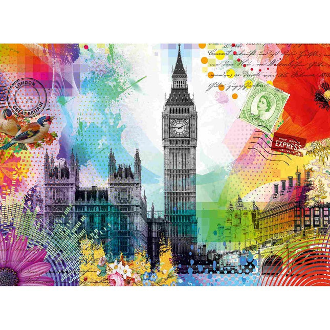 Ravensburger Παζλ Big Ben Καρτ Ποστάλ Λονδίνου 500 Κομματιών 16986, 10+ Ετών