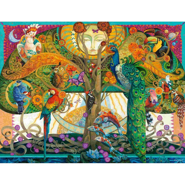 Ravensburger Παζλ Πολύχρωμα Πουλιά με Παγώνι 2000 Κομματιών 12001008, 14+ Ετών