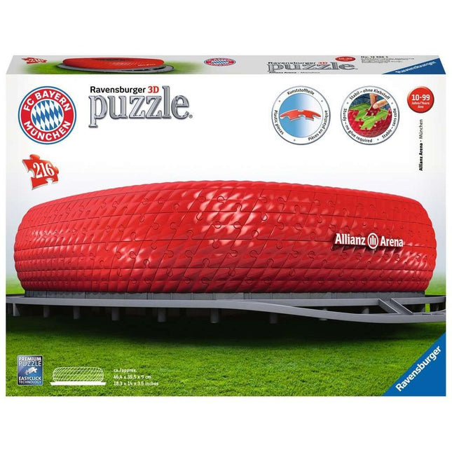 RAVENSBURGER 3D Παζλ Allianz Arena 216 Κομματιών 12526, 10+ Ετών