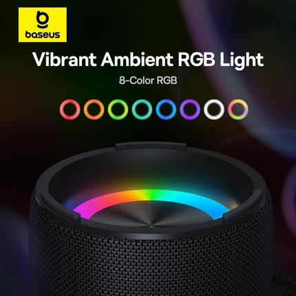 Baseus AeQur VO20 RGB Ασύρματο Bluetooth Ηχείο με 360° Ήχο & Φωτισμό RGB