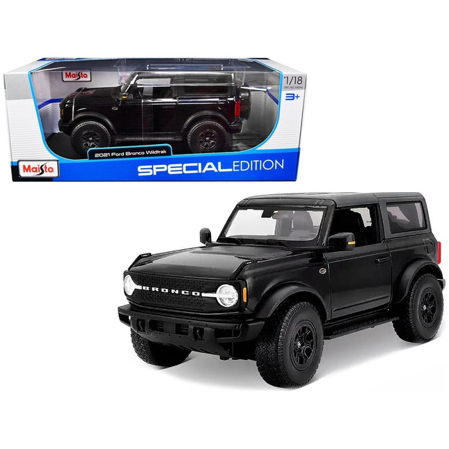 MAISTO Μινιατούρα Αυτοκινήτου Ford Bronco Wildtrak 2021 1:18, 31456 Μαύρο, 3+ Ετών