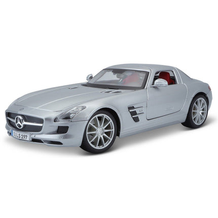 MAISTO Μινιατούρα Αυτοκινήτου Mercedes-Benz SLS AMG 1:18, 31389 Ασημί, 3+ Ετών