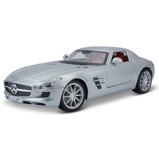 MAISTO Μινιατούρα Αυτοκινήτου Mercedes-Benz SLS AMG 1:18, 31389 Ασημί, 3+ Ετών