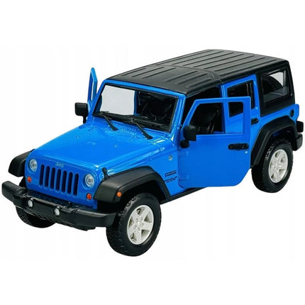 MAISTO Μινιατούρα Αυτοκινήτου Jeep Wrangler Unlimited 2015 1:24, 31268 Μεταλλικό Μπλε, 3+ Ετών