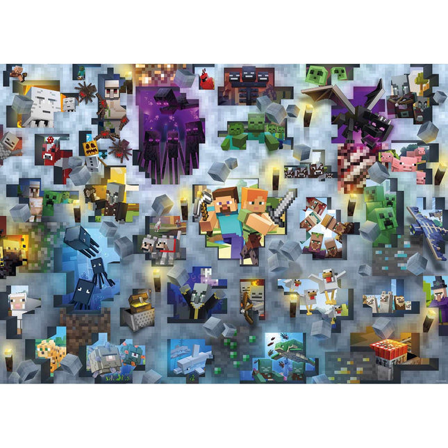 Ravensburger Παζλ Minecraft Challenge 1000 Κομματιών 12000422, 14+ Ετών