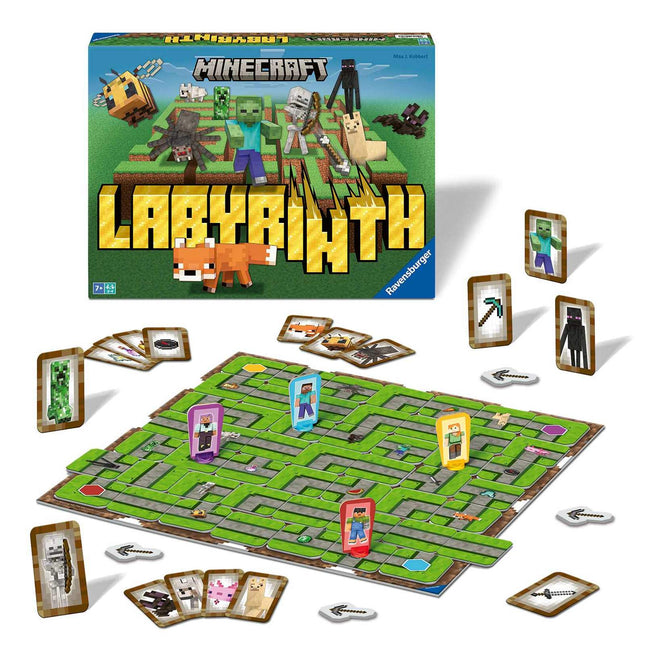 Ravensburger Επιτραπέζιο Labyrinth Minecraft για 2–4 Παίκτες 24771, 7+ Ετών