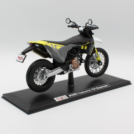 MAISTO Μινιατούρα Μοτοσυκλέτας Husqvarna 701 Supermoto 2023 1:12, 32726 Κίτρινο/Άσπρο, 3+ Ετών