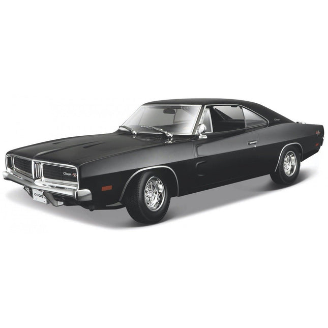 MAISTO Συλλεκτική Μινιατούρα Dodge Charger R/T 1969 1:18, 31387 Μαύρο, 3+ Ετών