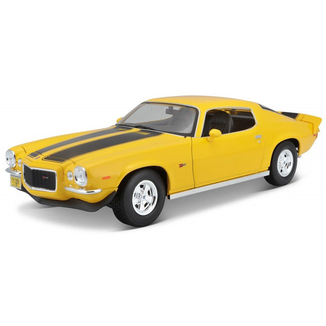 MAISTO Μινιατούρα Αυτοκινήτου Chevrolet Camaro 1971 1:18, 31131Y Κίτρινο, 3+ Ετών