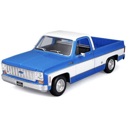 MAISTO Συλλεκτική Μινιατούρα Chevrolet C10 Cheyenne 1974 1:18, 31467 Μπλε/Λευκό, 3+ Ετών