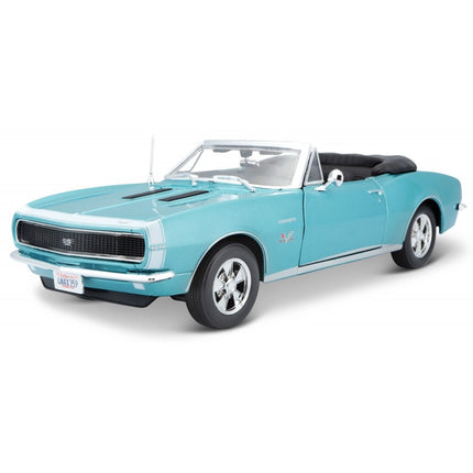 MAISTO Μινιατούρα Chevrolet Camaro SS 396 Convertible 1967 1:18, 31684 Μεταλλικό Τυρκουάζ, 3+ Ετών