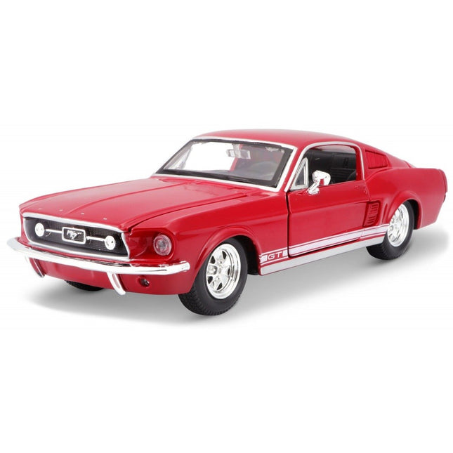 MAISTO Μεταλλική Μινιατούρα Maisto Ford Mustang GT 1967 1:24, 31260 Κόκκινο, 3+ Ετών