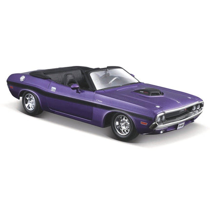 MAISTO Μεταλλική Μινιατούρα Dodge Challenger R/T Convertible 1970 1:24, 31264 Μωβ, 3+ Ετών