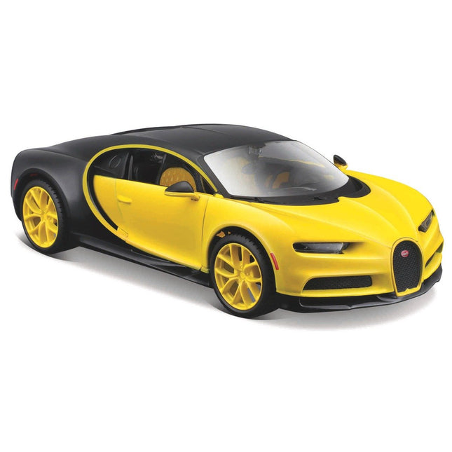 MAISTO Μινιατούρα Αυτοκινήτου Bugatti Chiron 1:24, 31514 Μαύρο/Κίτρινο, 3+ Ετών
