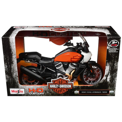 MAISTO Μινιατούρα Μοτοσικλέτας Harley-Davidson Pan America 1250 2021 1:12, 32338 Πορτοκαλί/Μαύρο, 3+ Ετών