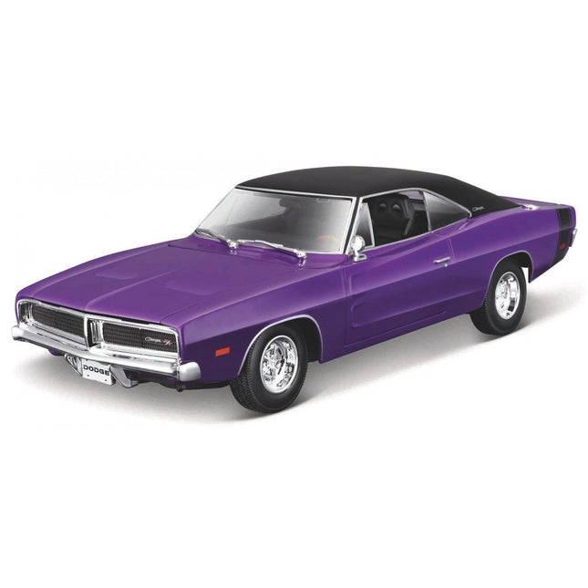 MAISTO Μινιατούρα Dodge Charger R/T 1969 1:18, 31387 Μωβ, 3+ Ετών