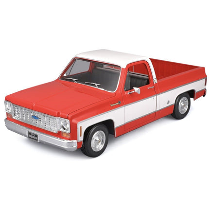 MAISTO Συλλεκτική Μινιατούρα Chevrolet C10 Cheyenne Super 1974 1:18, 31467 Κόκκινο/Λευκό, 3+ Ετών