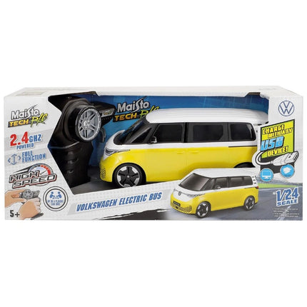 MAISTO Τηλεκατευθυνόμενο Tech Volkswagen Electric Bus 1:24 Λευκό/Κίτρινο 2.4GHz 82343, 3+ Ετών
