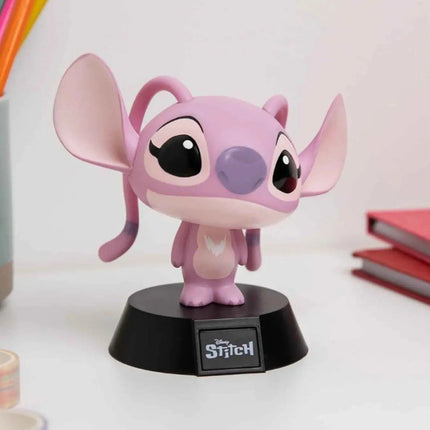 PALADONE Disney Lilo & Stitch Angel Icon Light Φωτιστικό 3D Φιγούρα 11cm Ροζ, 3+ Ετών