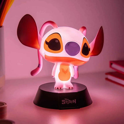 PALADONE Disney Lilo & Stitch Angel Icon Light Φωτιστικό 3D Φιγούρα 11cm Ροζ, 3+ Ετών