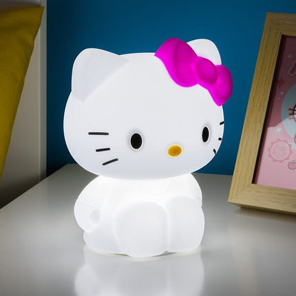 PALADONE Hello Kitty SquishyGlo Επαναφορτιζόμενο Φωτιστικό Νυκτός Σιλικόνης με Ρυθμιζόμενη Φωτεινότητα, Χρονοδιακόπτη & USB, 3+ Ετών