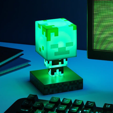 PALADONE Minecraft Drowned Zombie Icon Light Φωτιστικό 3D Φιγούρα 11,8cm Γαλαζοπράσινο, 3+ Ετών