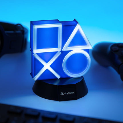 PALADONE PlayStation PS5 Icons Light Φωτιστικό 3D 10cm με LED Φωτισμό Μπλε/Λευκό, 3+ Ετών